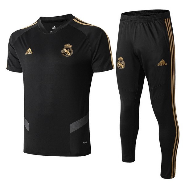 Entrenamiento Real Madrid Conjunto Completo 2019/20 Negro Amarillo